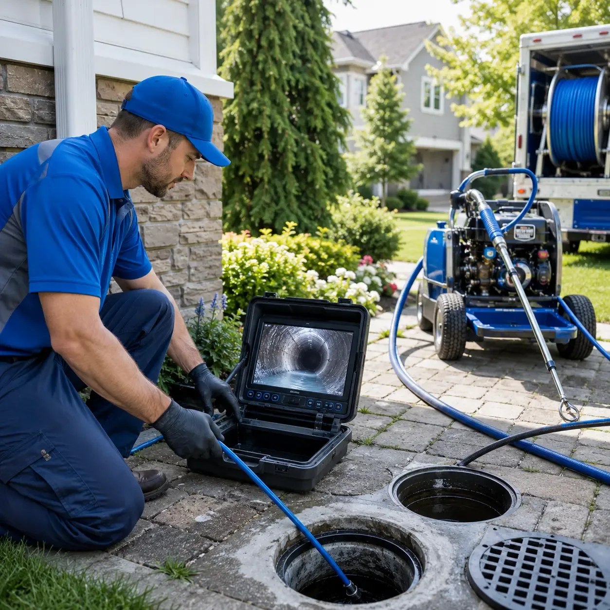 Outdoor drain cleaning professionals serving Trumbull, CT