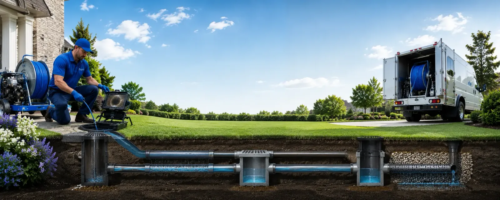 Outdoor drain cleaning information for Trumbull, CT